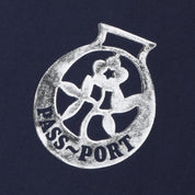 Pass~Port Brass Tee - Navy