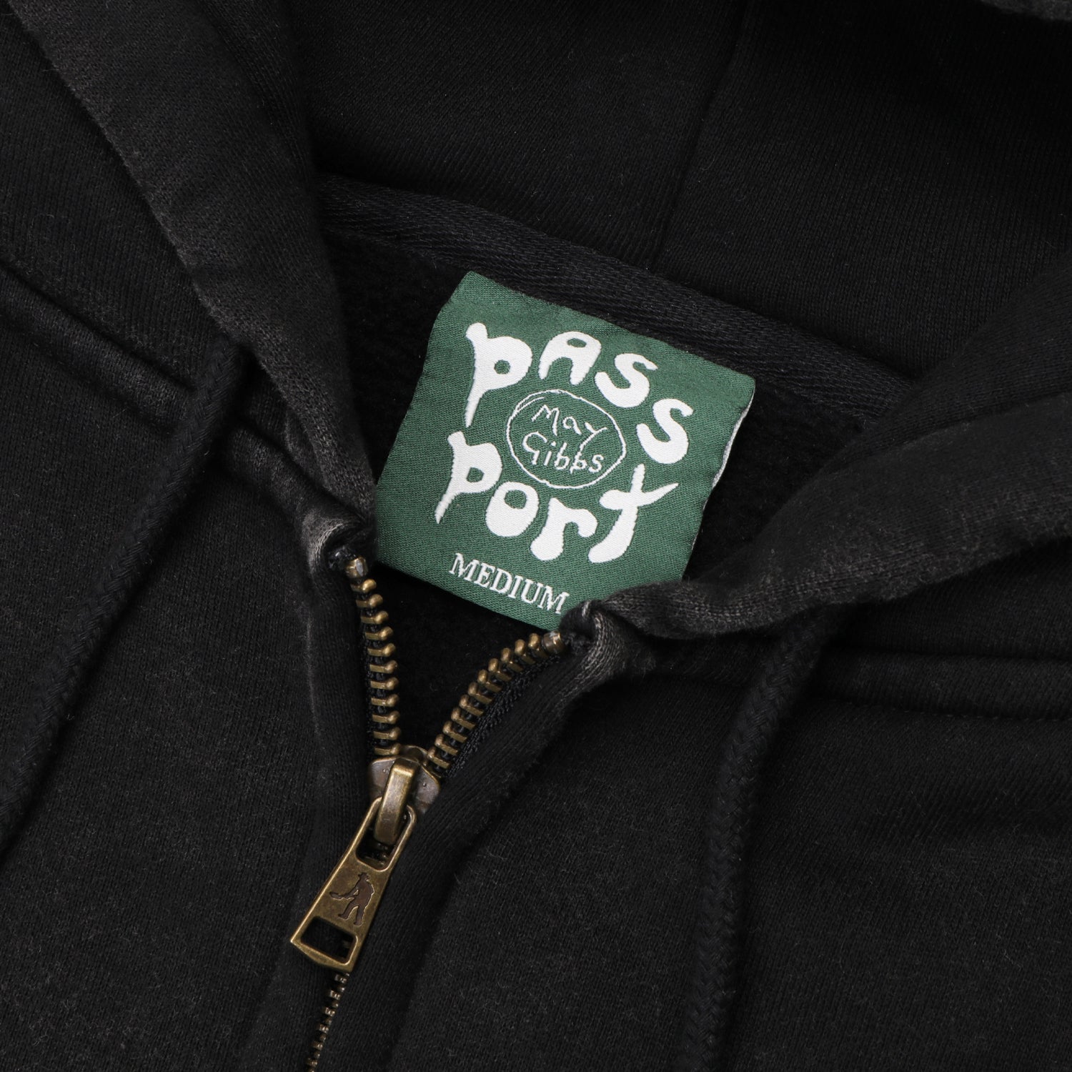 Pass~Port & May Gibbs Webbed Bed Zip Hoodie - Acid Black