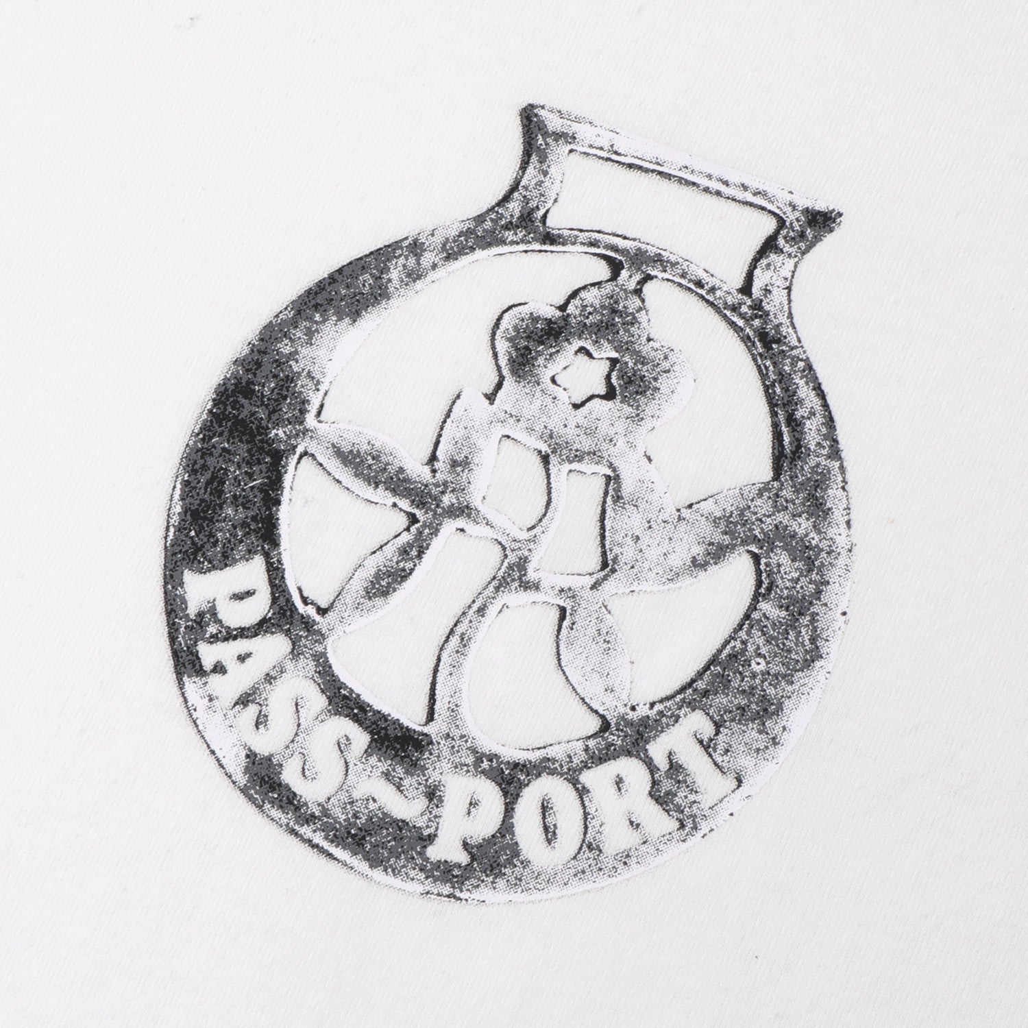 Pass~Port Brass Tee - White