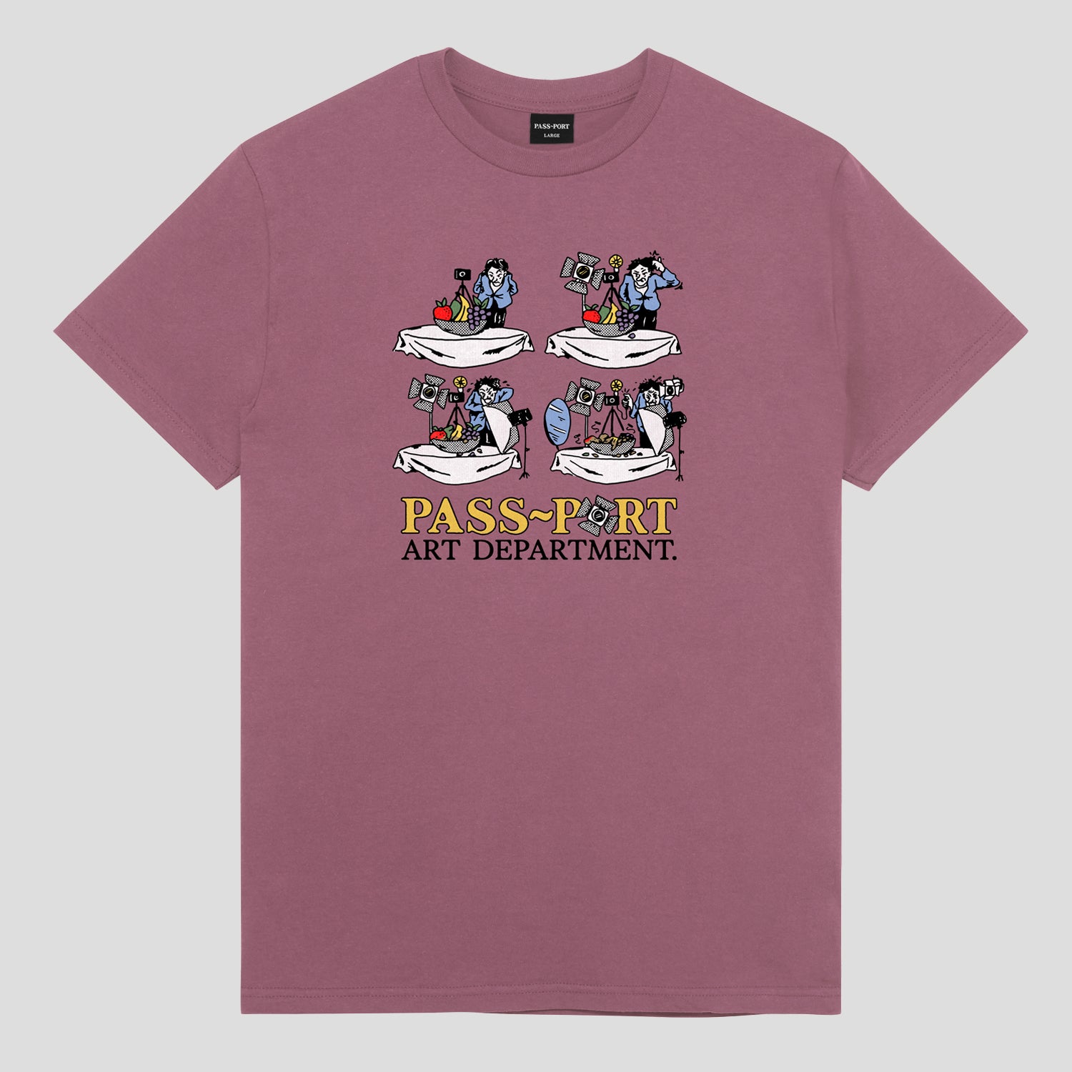 Pass~Port Art Dept. Tee - Washed Berry