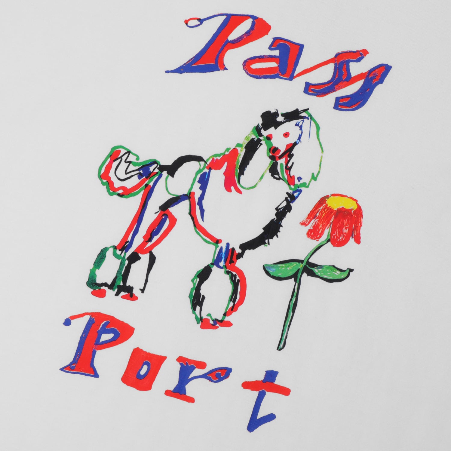 Pass~Port Poodle Organic Tee - White