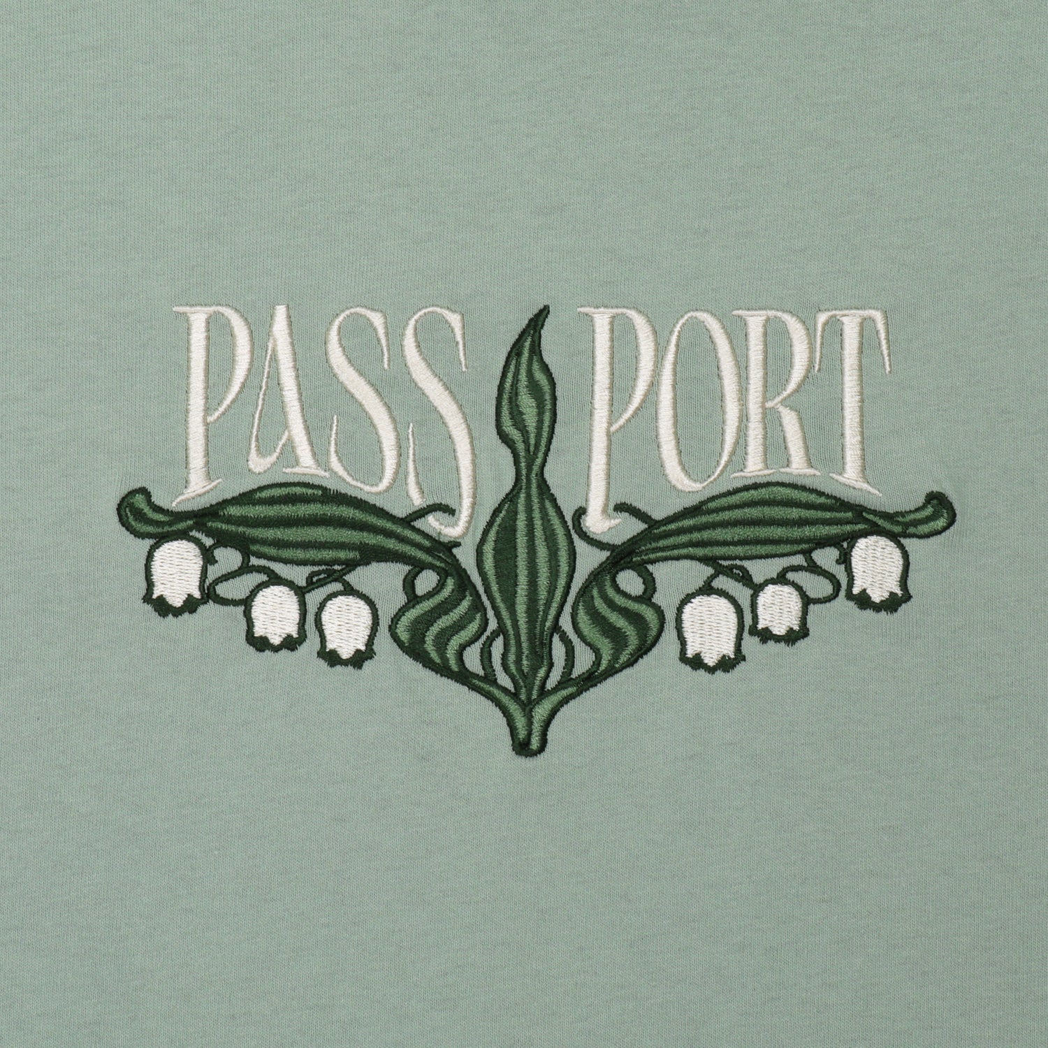 Pass~Port Lily of The Valley Tee - Stonewash Green