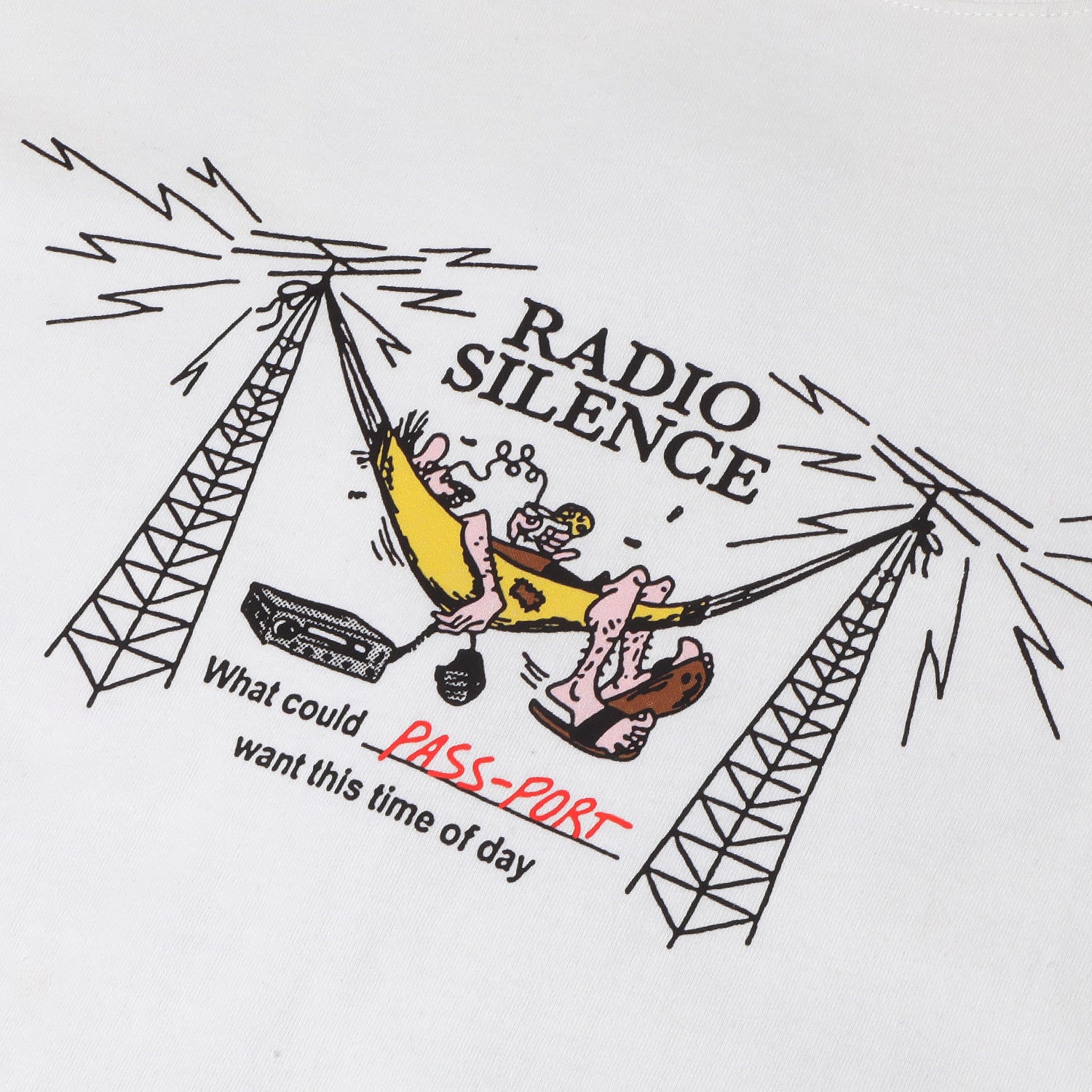 Pass~Port Radio Silence Tee - White