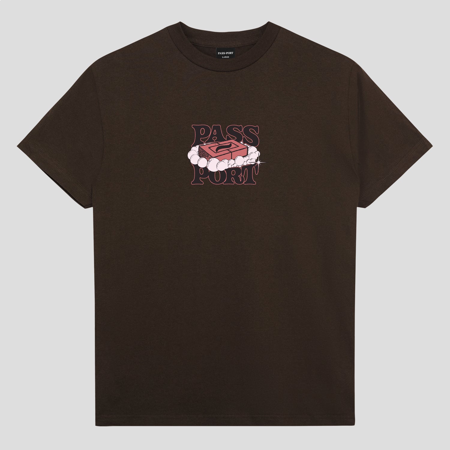 【大人ストリート】PASS~PORT Script Logo T-Shirt org.jpg