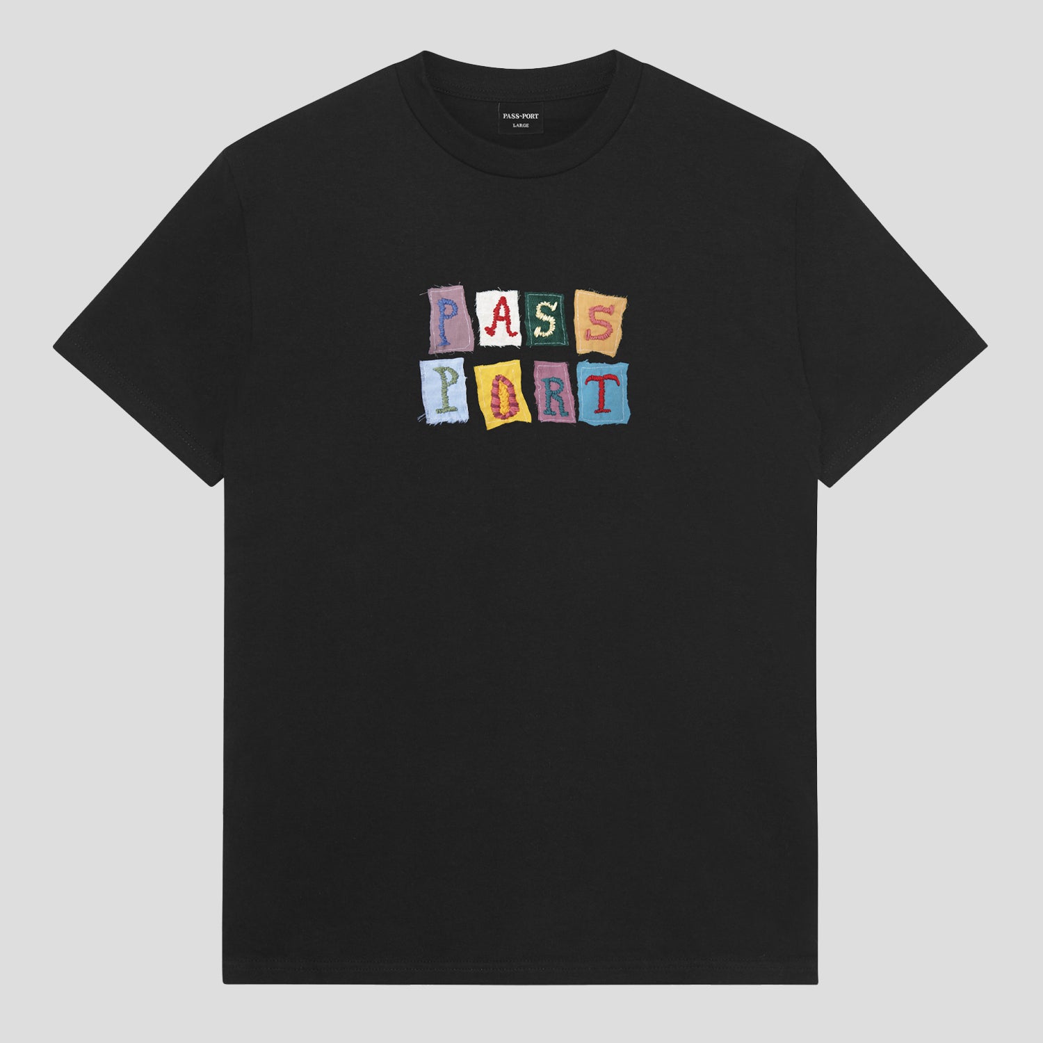 Pass~Port Patchwork Tee - Black