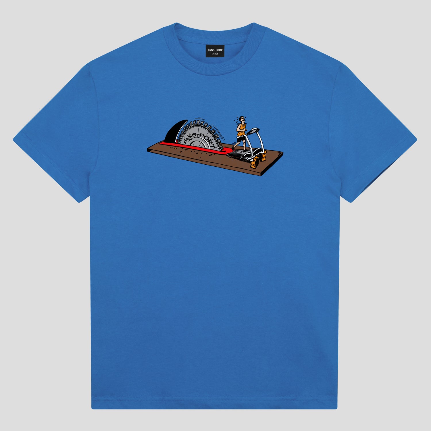 Pass~Port Keep Running Tee - Washed Royal Blue