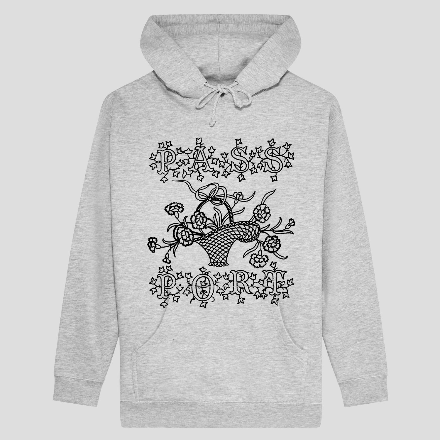 Pass~Port Edible Flowers Hoodie - Ash