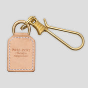 Pass~Port Australian Manufactured Leather Key Fob - Tan