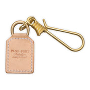 Pass~Port Australian Manufactured Leather Key Fob - Tan