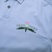 Pass~Port Thistle Embroidery AG Shirt Short Sleeve - Light Blue