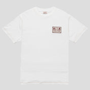 Pass~Port & Evisen Logo Lock~Up Tee - White