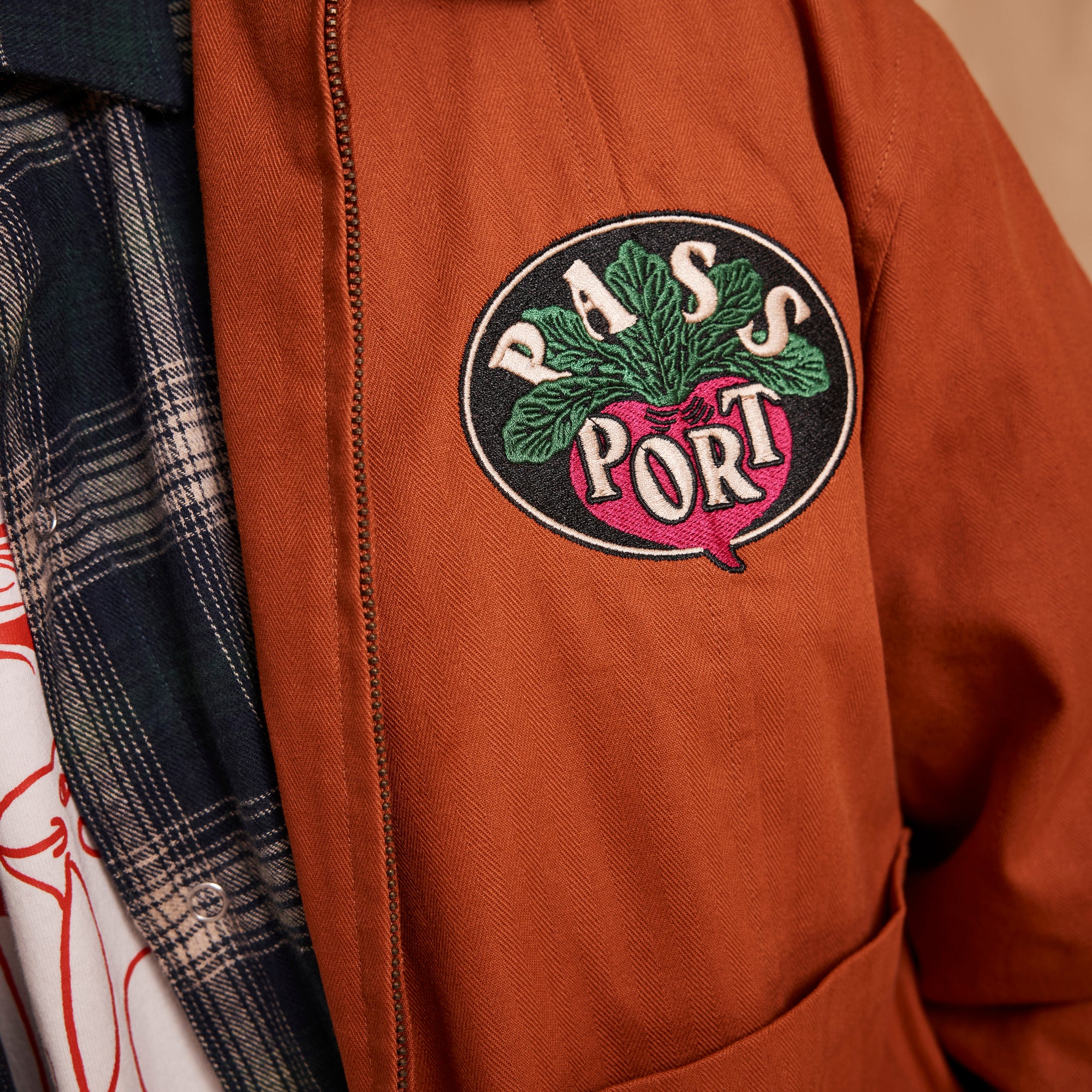 Pass~Port Radish Herringbone Workers Jacket - Harbour Blue