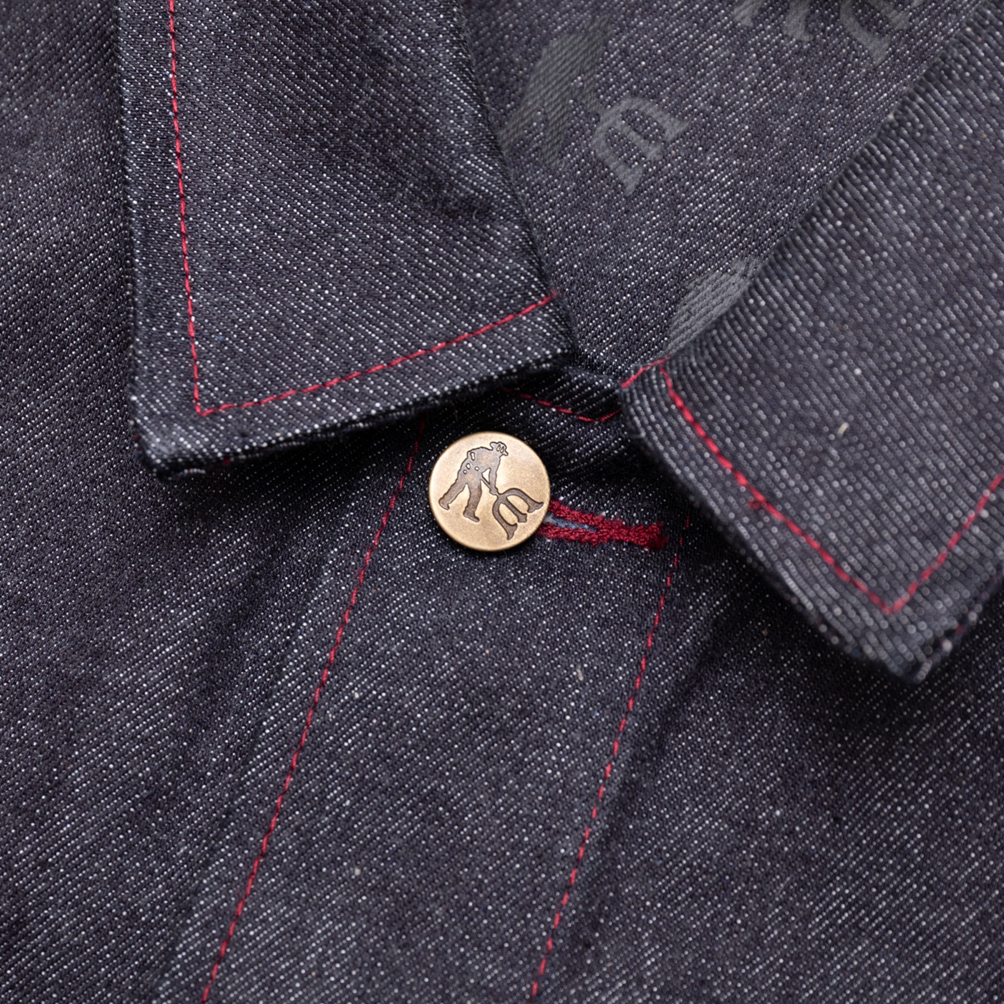 Pass~Port & Evisen Selvedge Denim Workers Club Jacket - Raw Denim