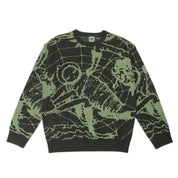 Pass~Port & May Gibbs Webbed Bed Knit Sweater - Gumnut Green