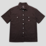 Pass~Port Australian Manufactured Short Sleeve Shirt - Dark Chocolate