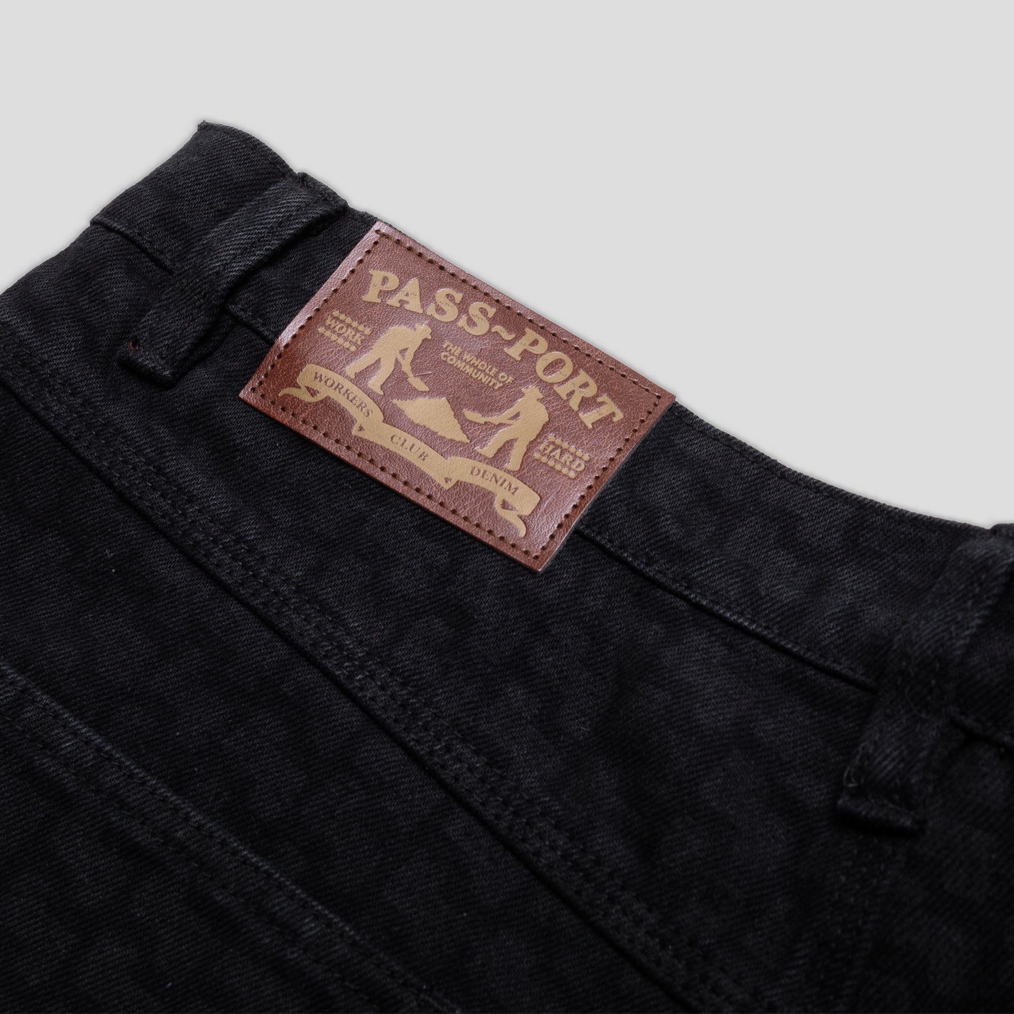 Pass~Port Workers Club Denim Jean - Drain Laser Etched Black