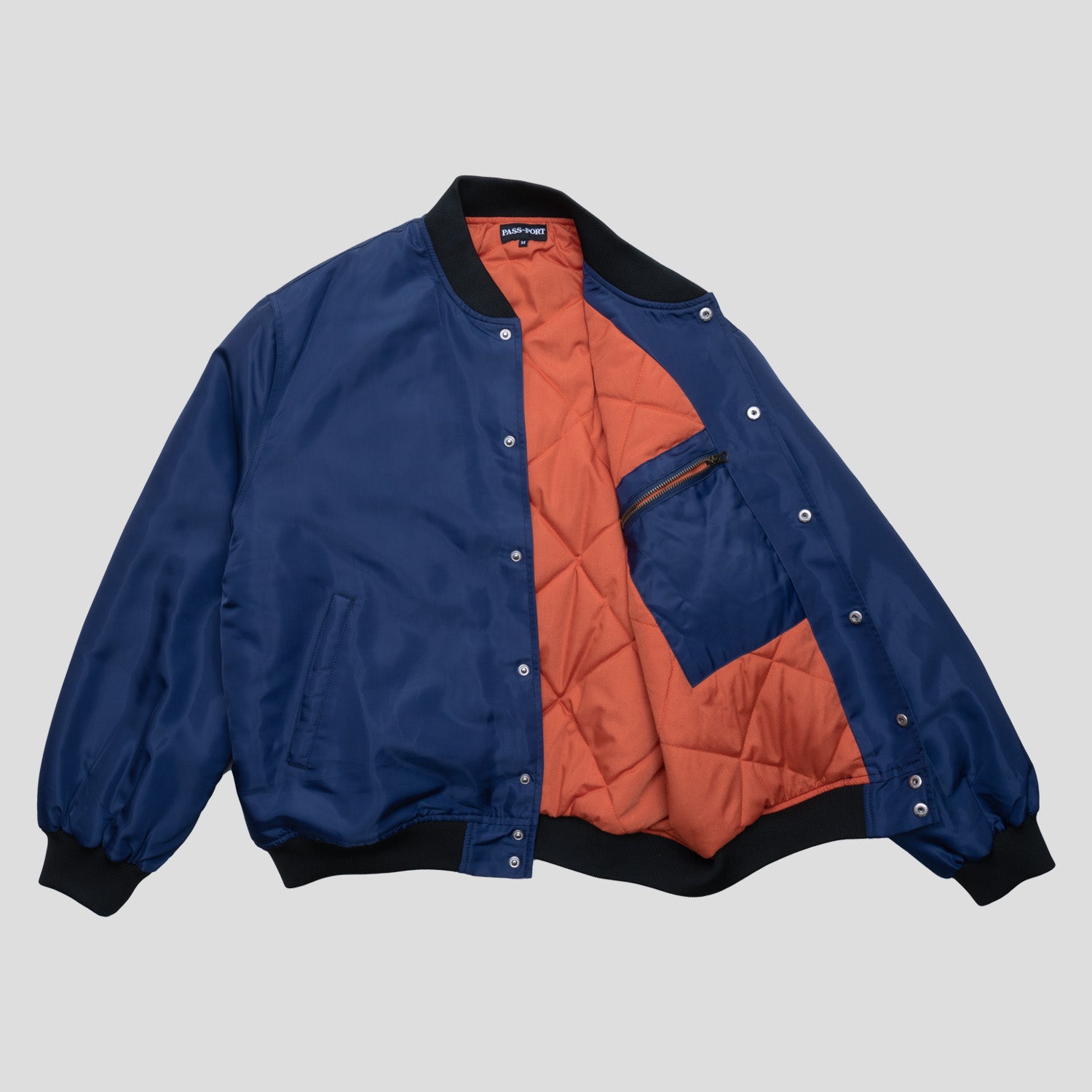 Pass~Port Gardening Satin Jacket - Navy