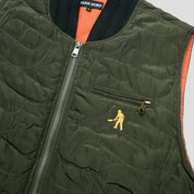 Pass~Port Tilde Puff Packers Vest - Forest Green