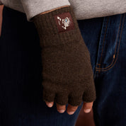 Pass~Port Australian Manufactured Fingerless Gloves - Brown