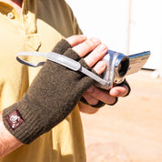 Pass~Port Australian Manufactured Fingerless Gloves - Brown