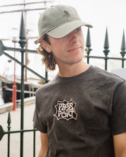 Pass~Port Solid Canvas Leagues Cap - Washed Dark Military
