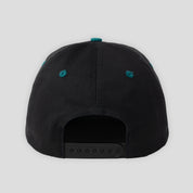 Quartersnacks Journalist Cap - Black / Green