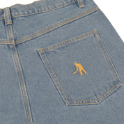 Pass~Port Workers Club Denim Short - Washed Light Indigo