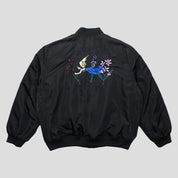 Pass~Port Gardening Satin Jacket - Black