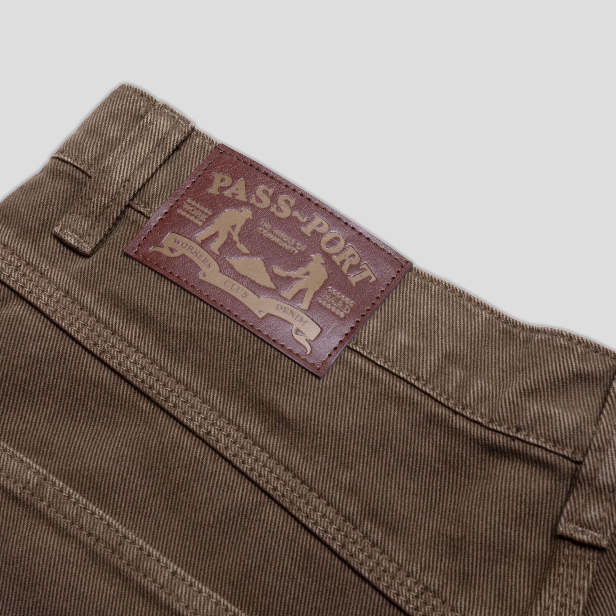 Pass~Port Workers Club Denim Jean - Washed Brown