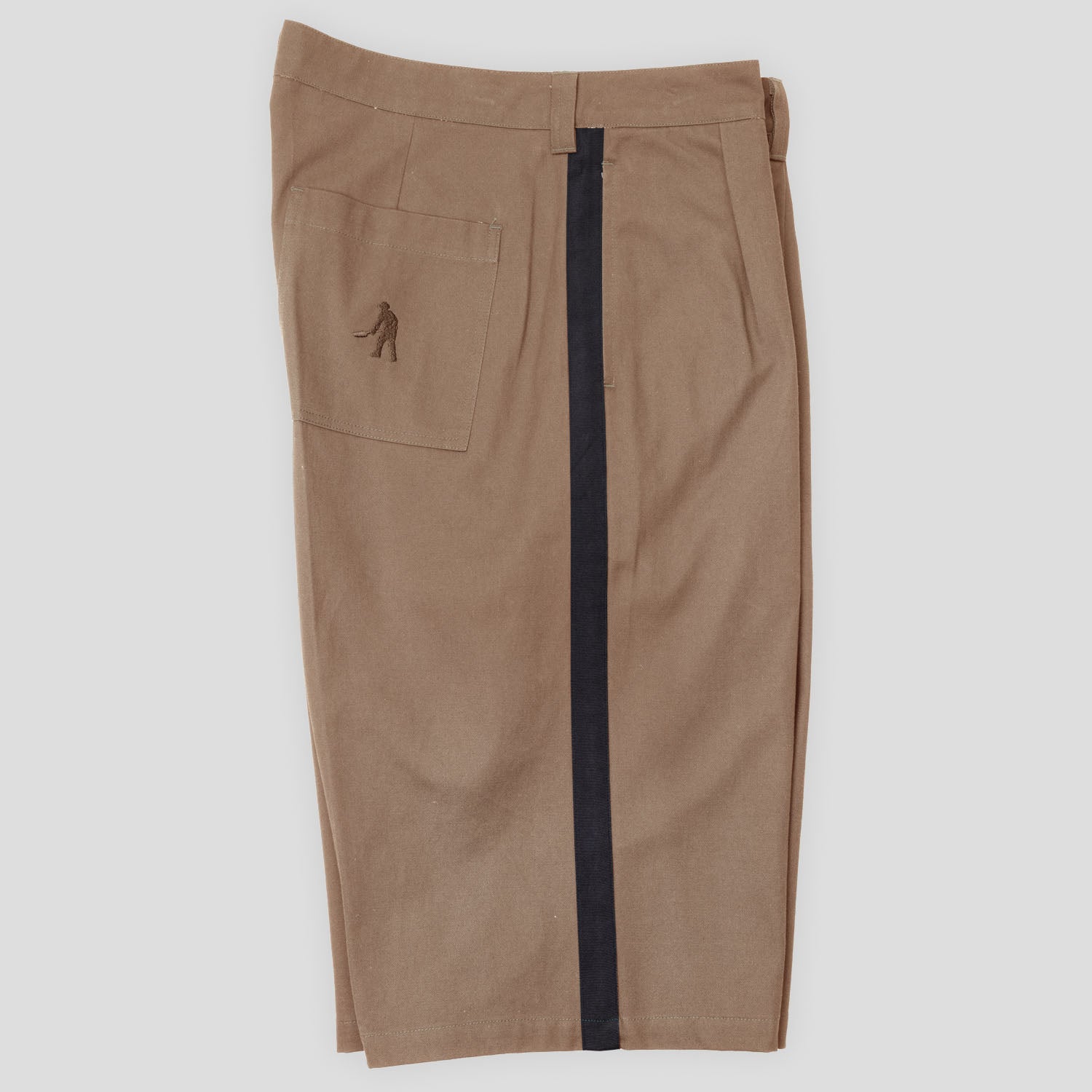 Pass~Port Leagues Club Striped Short - Taupe / Black