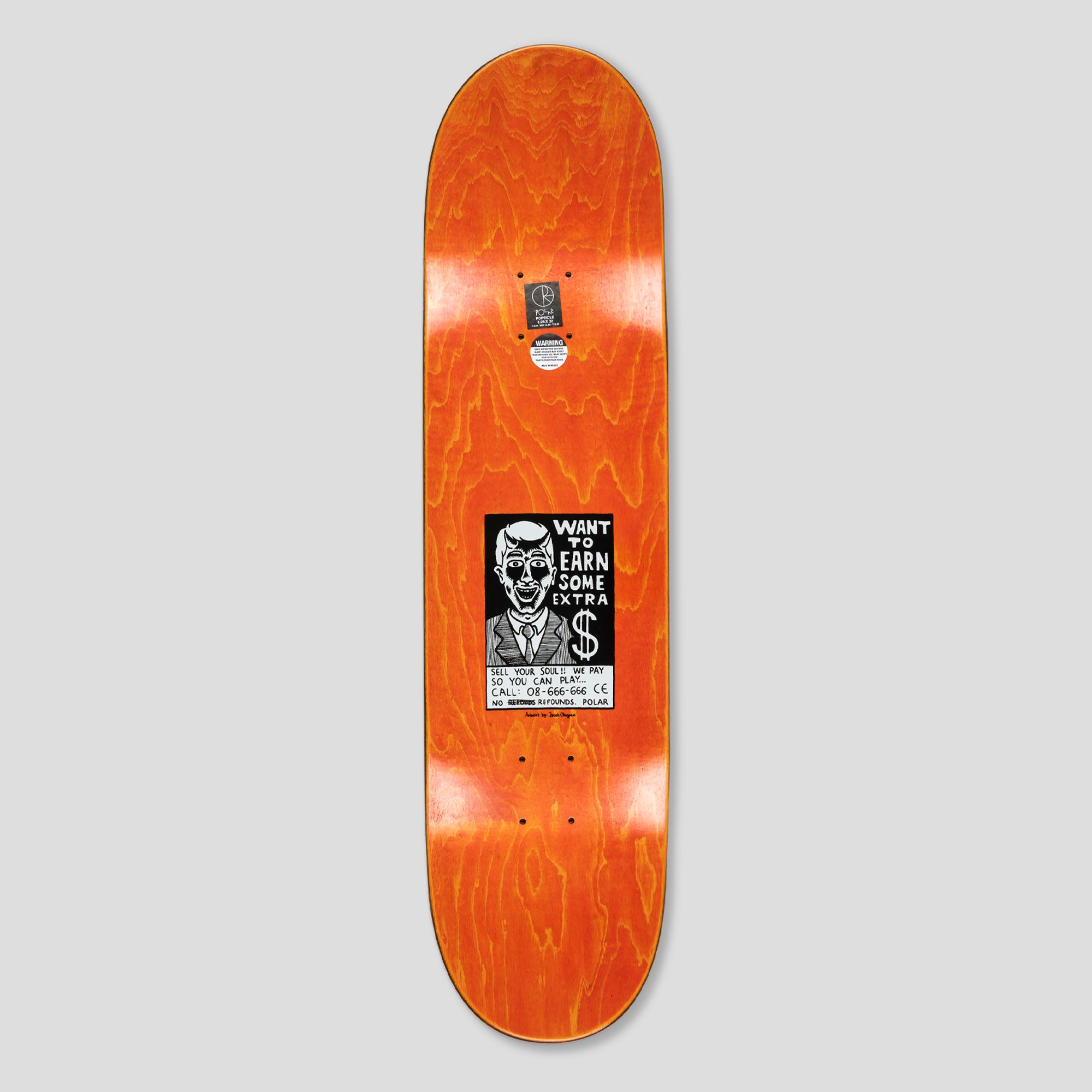 Polar Skate Co. Oskar Rozenberg Trust Veneer Deck - 8.25"