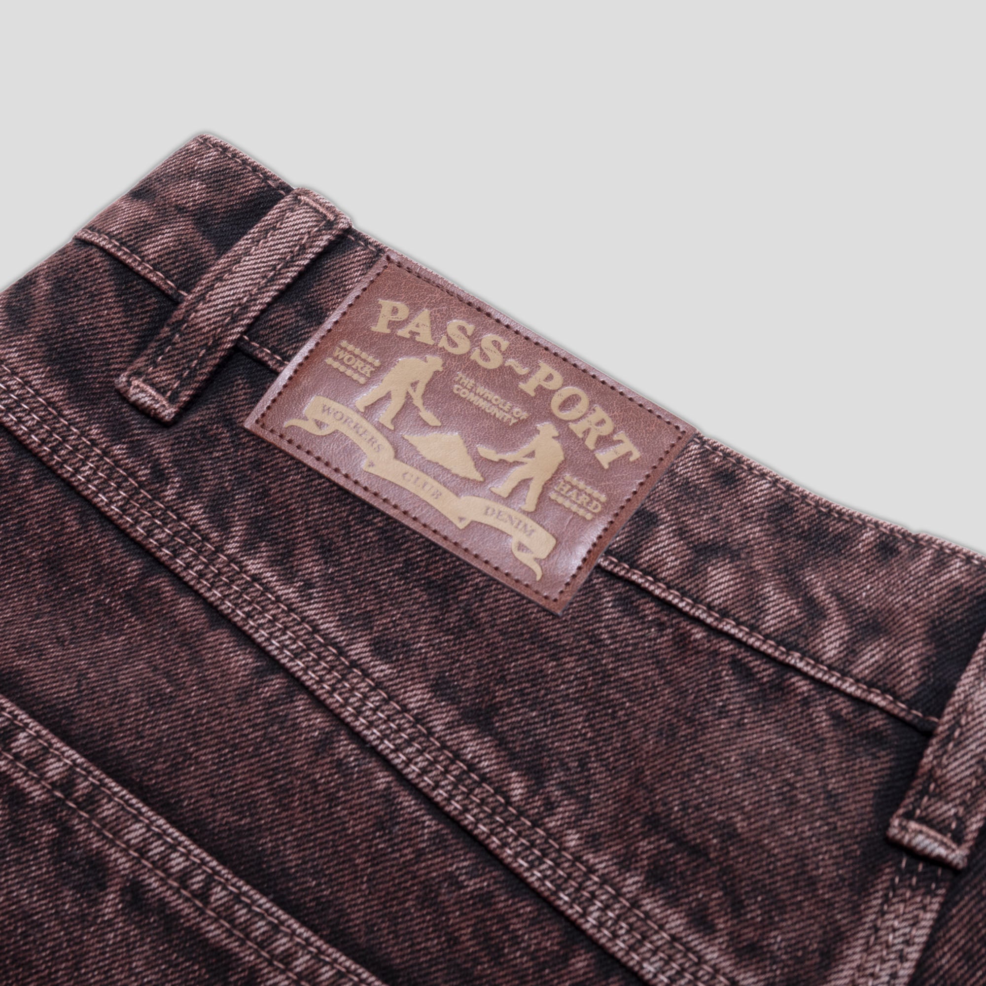 Pass~Port Workers Club Denim Jean - Wine Over-Dye