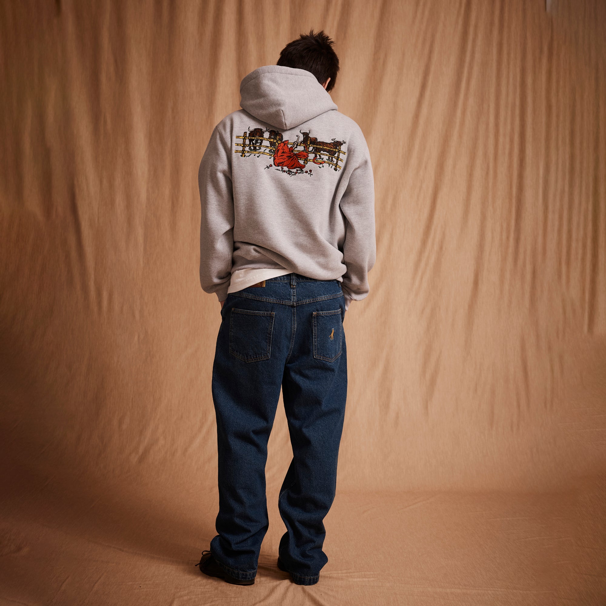 Pass~Port Red Flag Hoodie - Ash