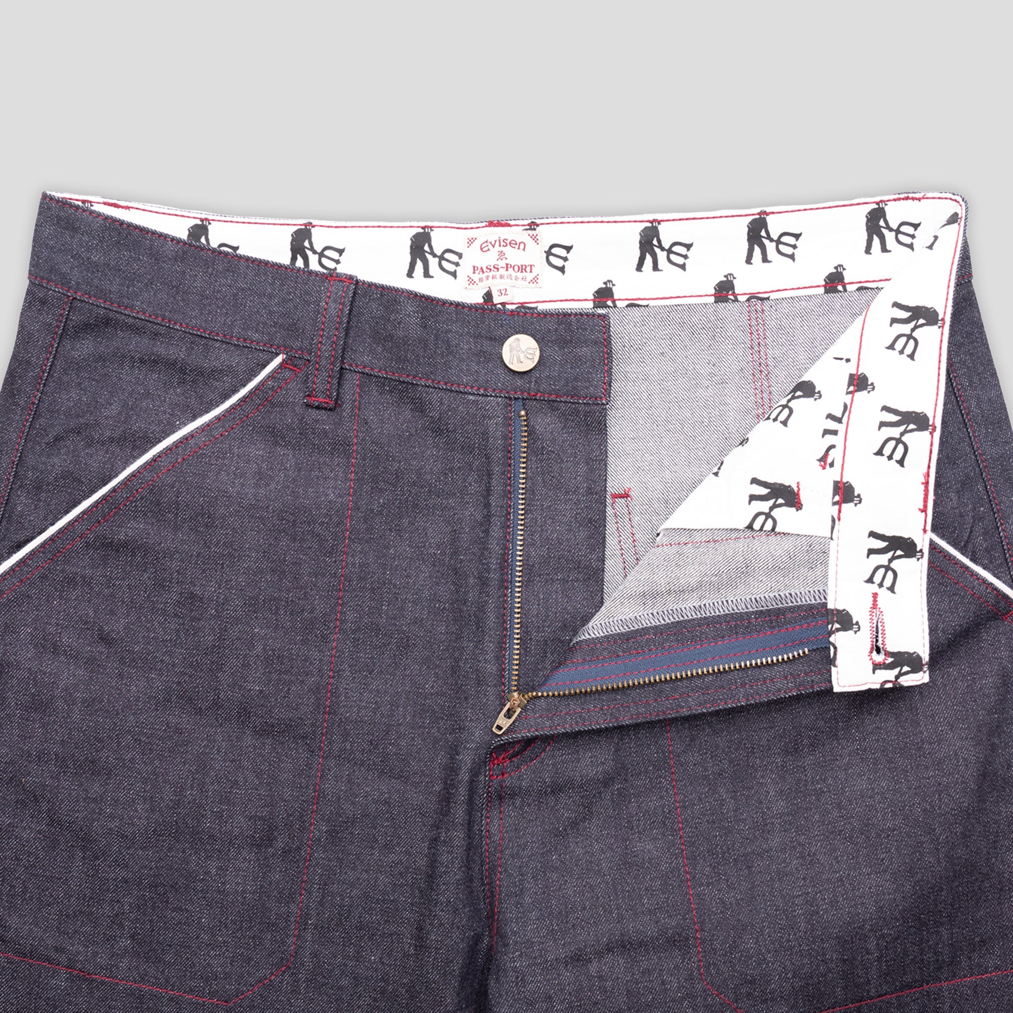 Pass~Port & Evisen Selvedge Denim Workers Club Pant - Raw Denim