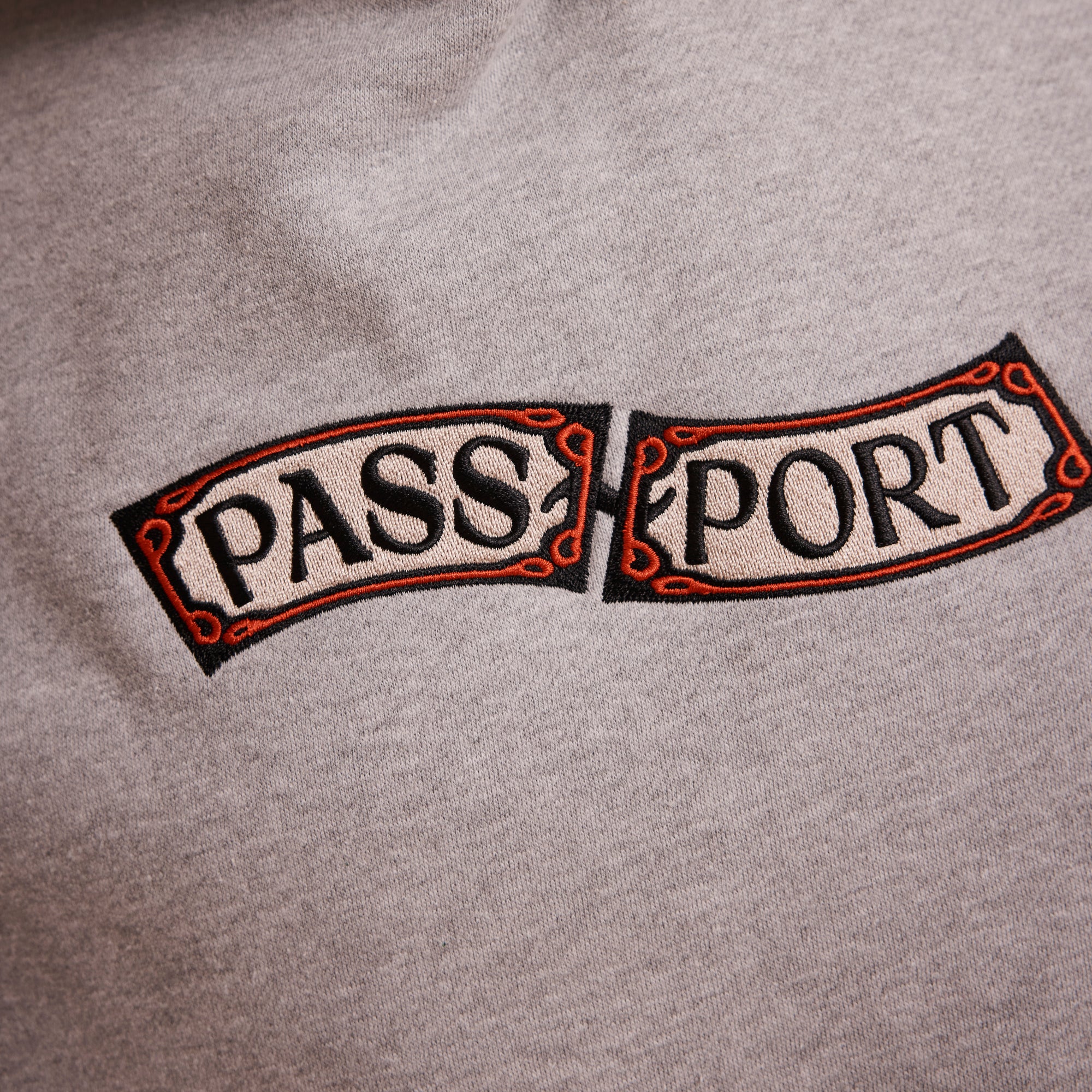 Pass~Port Red Flag Hoodie - Ash