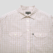 Pass~Port Workers Check Shirt Long Sleeve - Cream