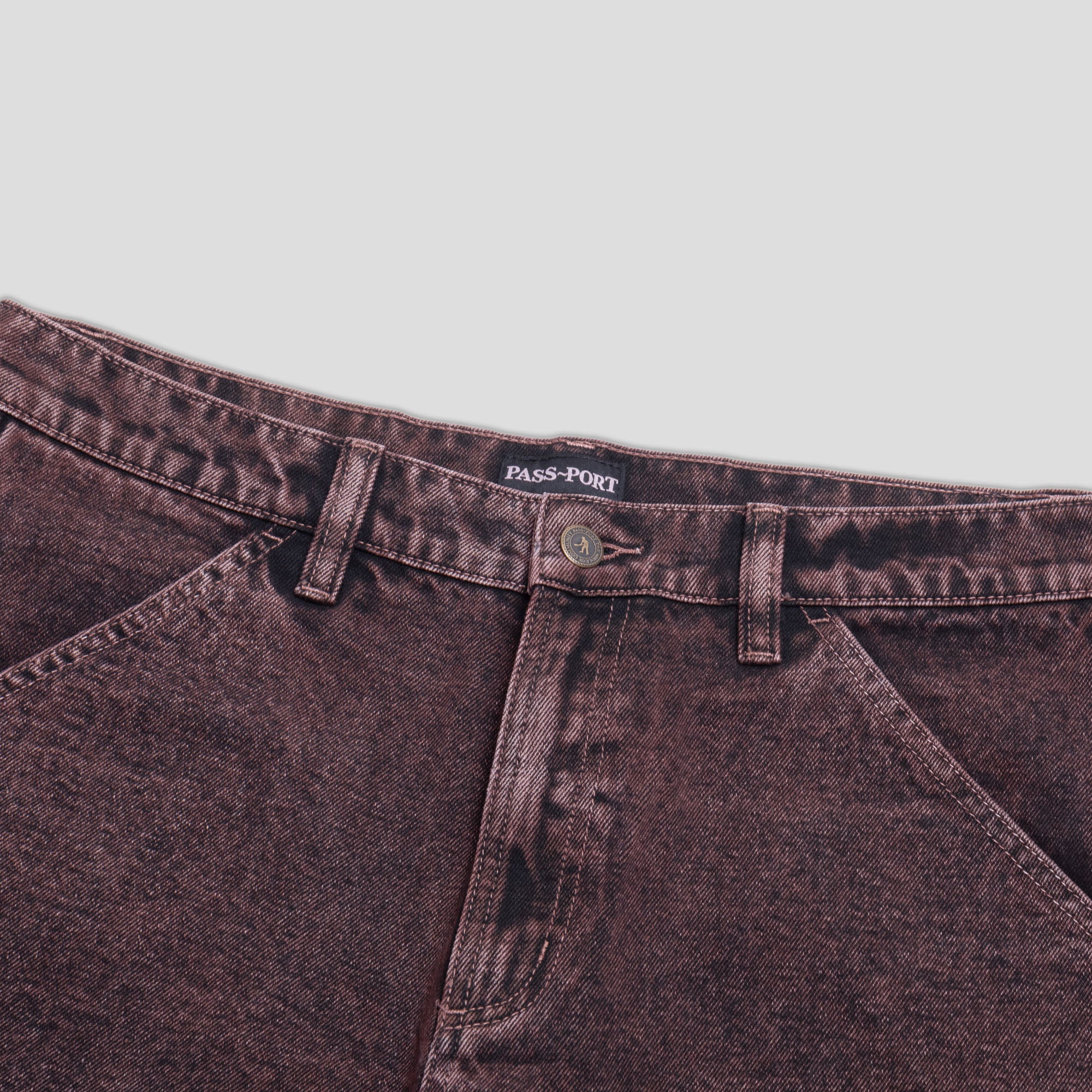 PASS-PORT ブラウンデニム 34 PASS PORT (パスポート)Workers Club