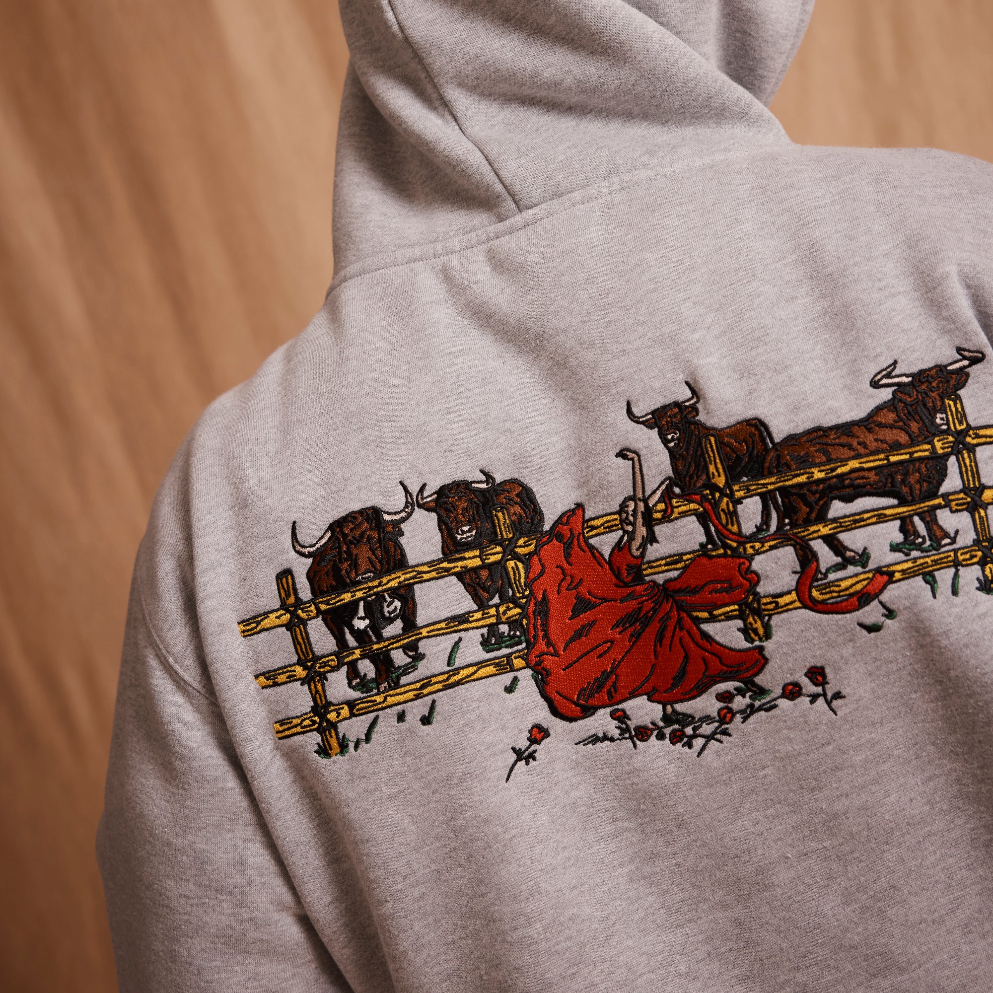 Pass~Port Red Flag Hoodie - Ash