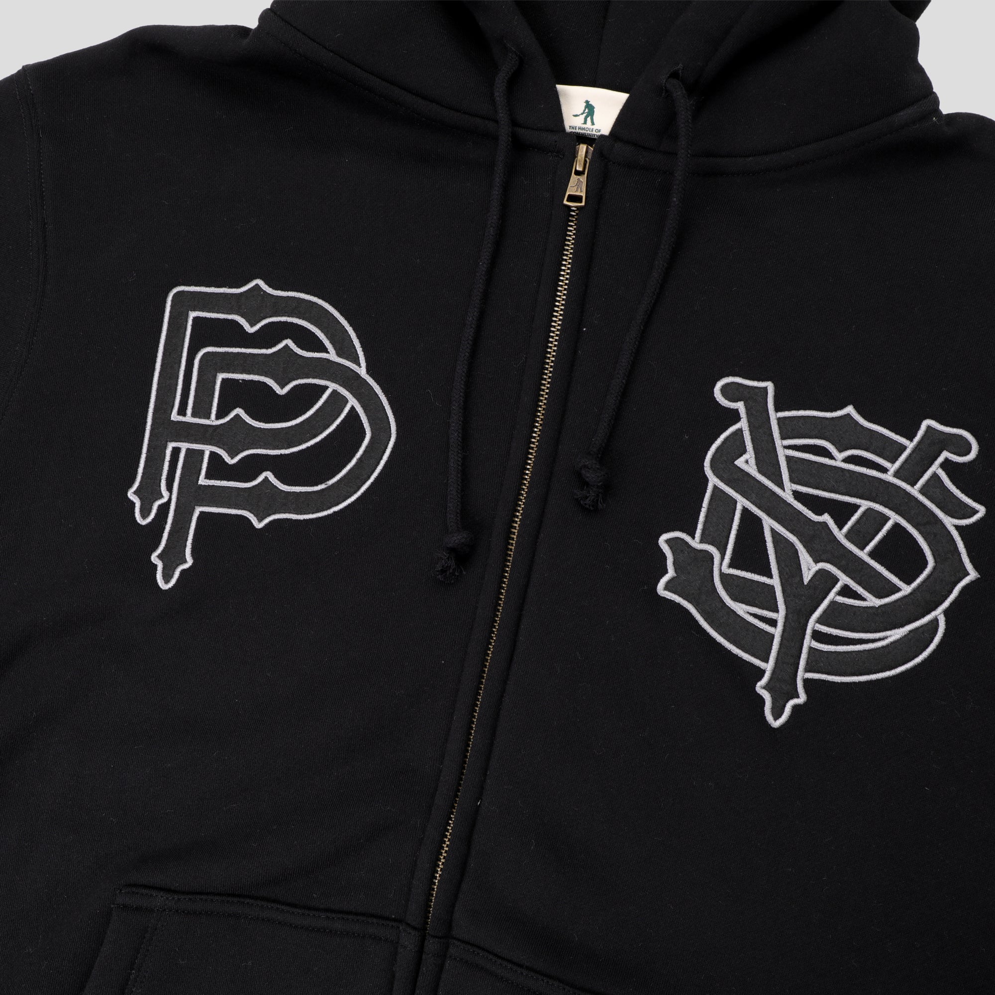 Pass~Port Store & Gallery Exclusive Syd Logo Zip Hood - Black