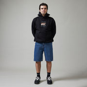 Pass~Port Workers Club Denim Short - Washed Dark Indigo / Maroon Stitch