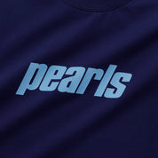 Pearls Skateboards OG Logo Tee - Deep Blue / Pale Blue