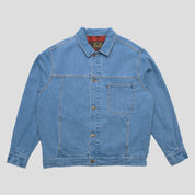 Pass~Port Workers Club Lined Denim Jacket - Washed Light Indigo