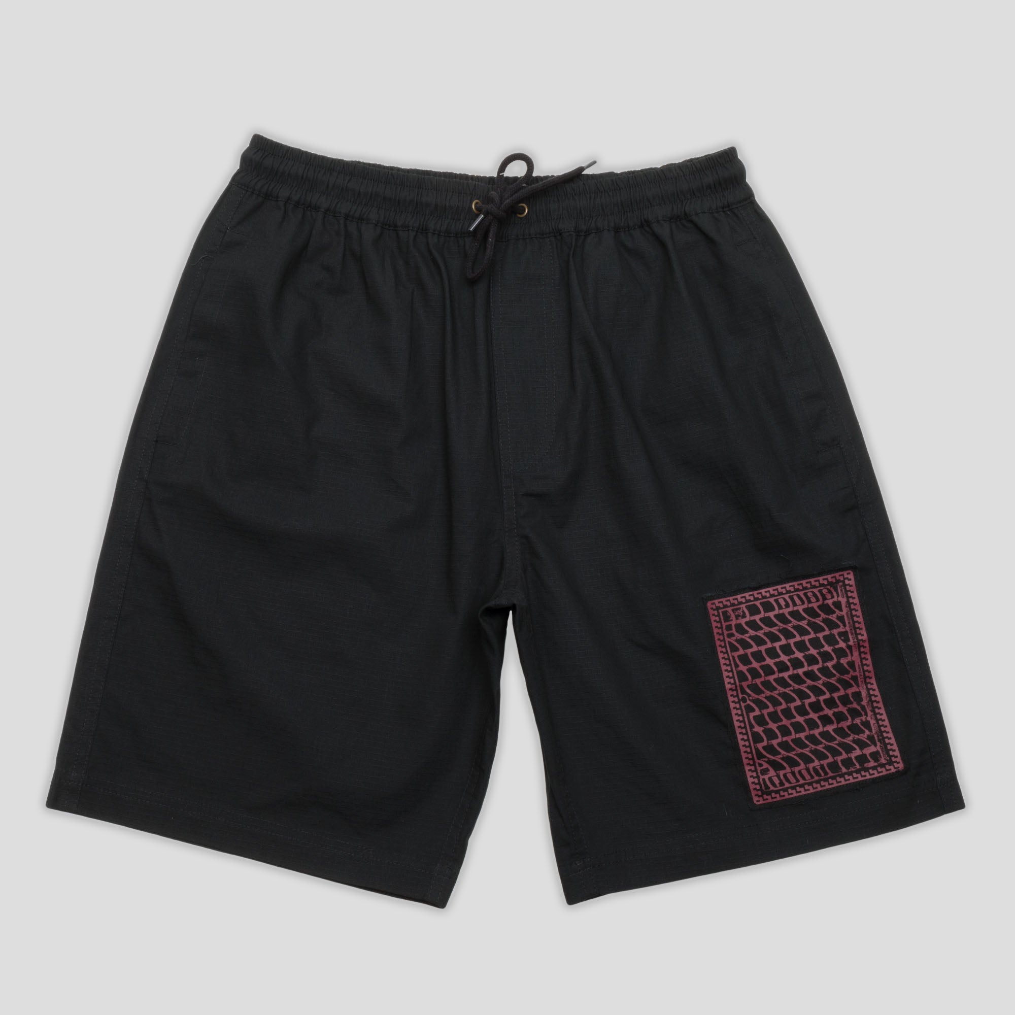 Pass~Port Drain Ripstop Casual Short - Black