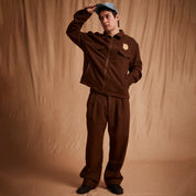 Pass~Port Emblematic Wool Zip Jacket - Brown