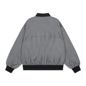 Come Sundown Hand Some Bomber Jacket - Charcoal