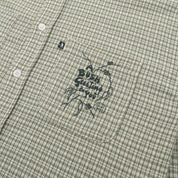 Pass~Port & May Gibbs Bush Greeting Workers Check Long Sleeve Shirt - Moss Green