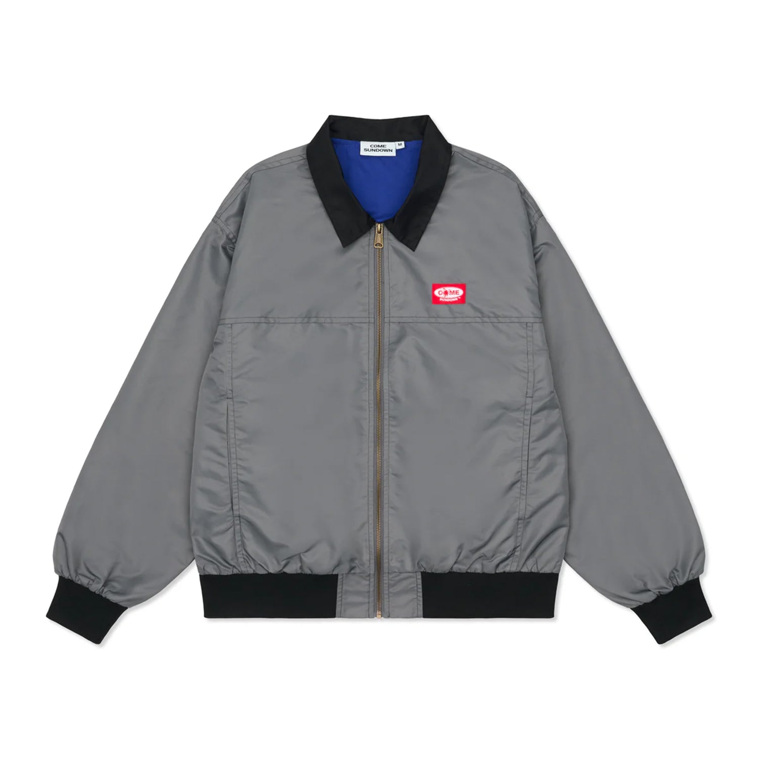 Come Sundown Hand Some Bomber Jacket - Charcoal