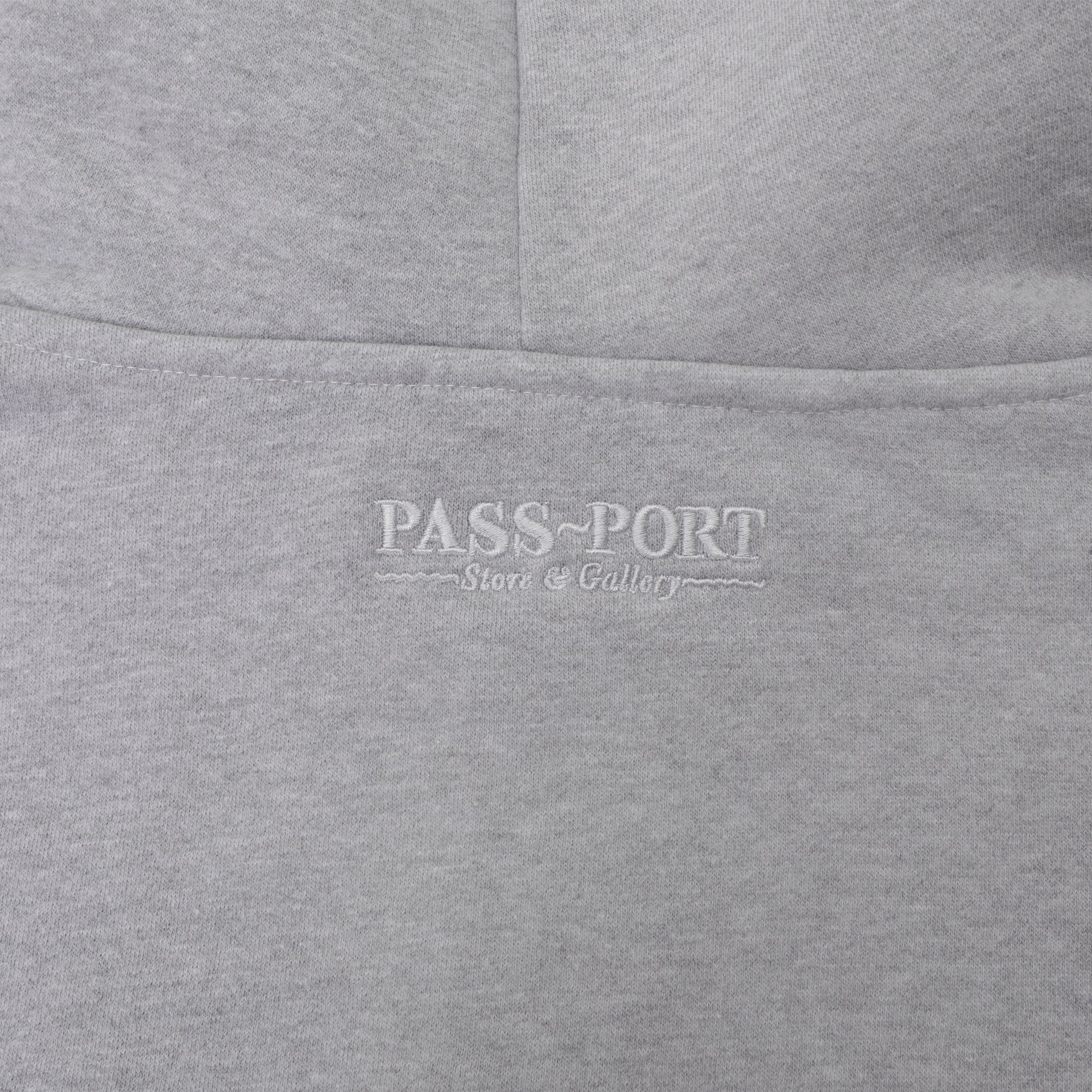 Pass~Port Store & Gallery Exclusive Syd Logo Zip Hood - Ash