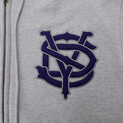 Pass~Port Store & Gallery Exclusive Syd Logo Zip Hood - Ash