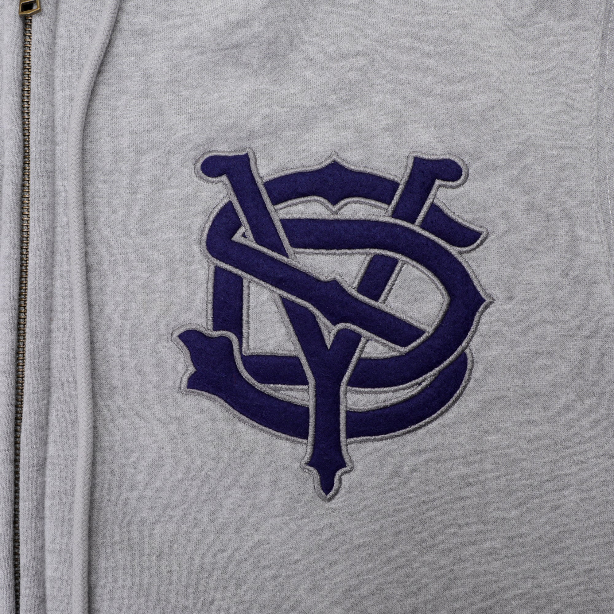 Pass~Port Store & Gallery Exclusive Syd Logo Zip Hood - Ash